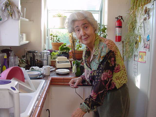 Aunt Trudi gardens in the Kitchen